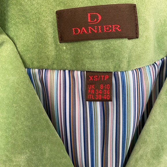 Danier Green Suede Jacket - Picture 2 of 6